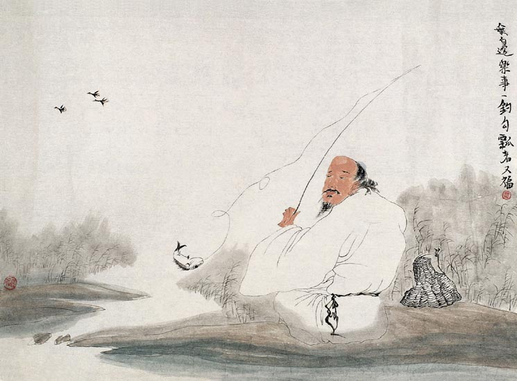 独钓图