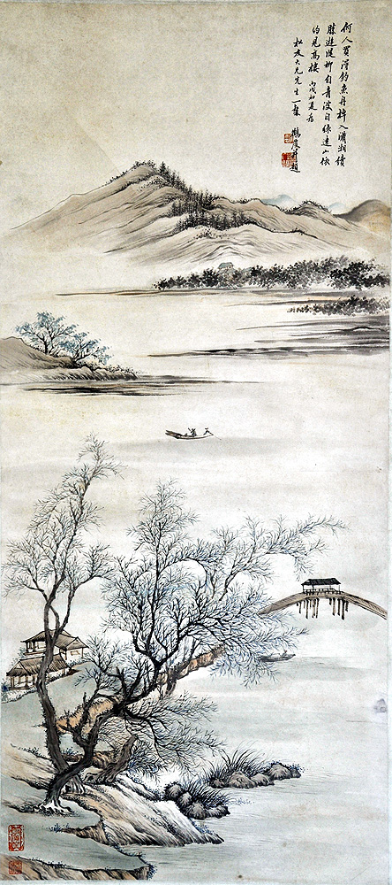 渔舟唱晚简笔画,渔舟唱晚简,渔舟唱晚图片_大山谷图库