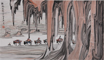 舒春光 丝路迢迢 山水画 【作品 拍卖 交易 收藏